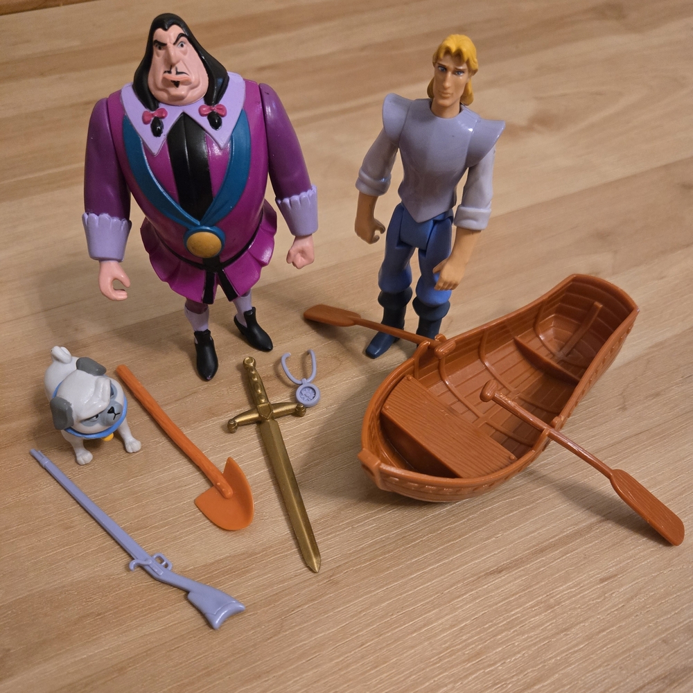 Disney Pocahontas John Smith & Ratcliff Action Figure Toy Gift Set